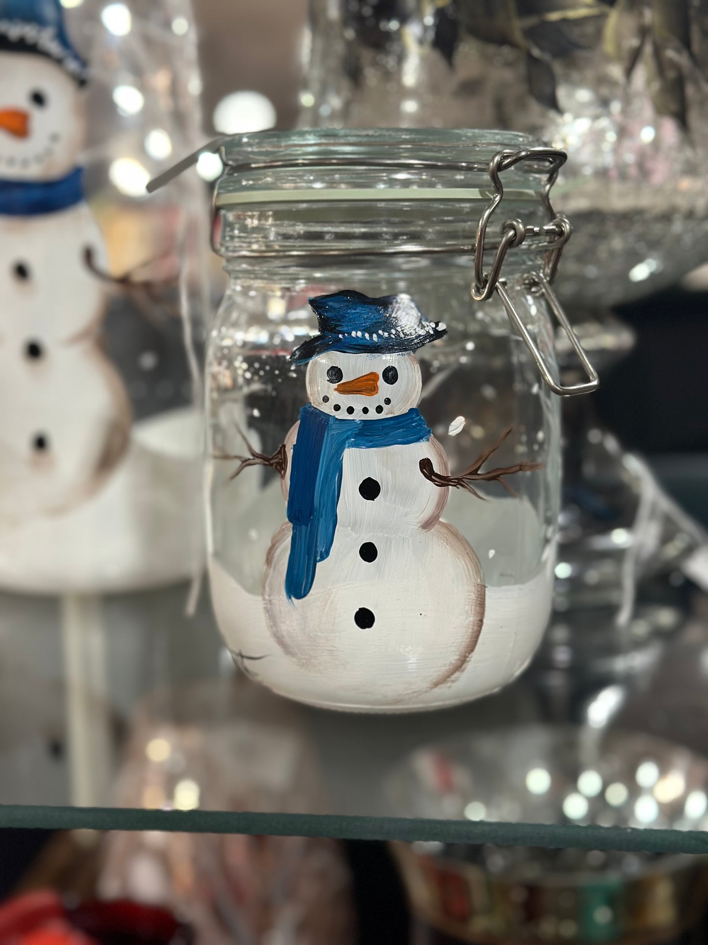 One-of-a-Kind Hand-Painted Canister