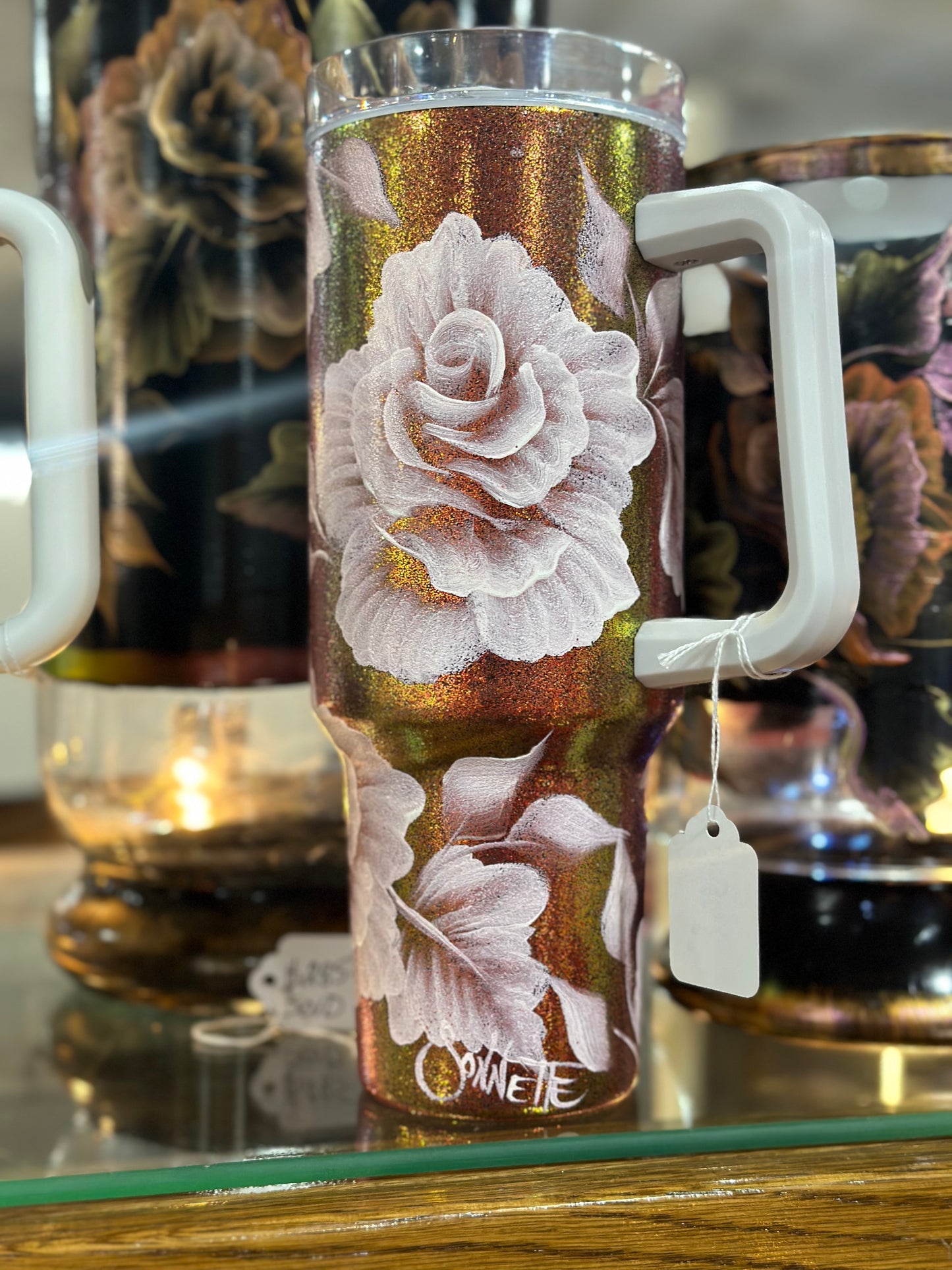 One-of-a-Kind Hand-Painted Tumbler