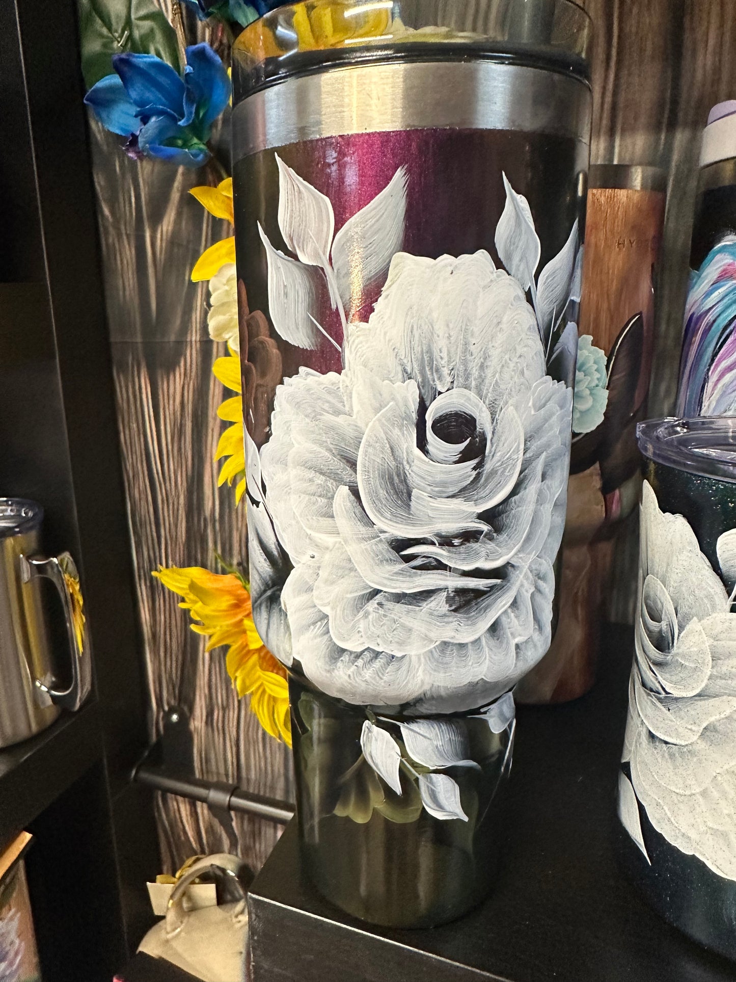 One-of-a-Kind Hand-Painted Tumbler