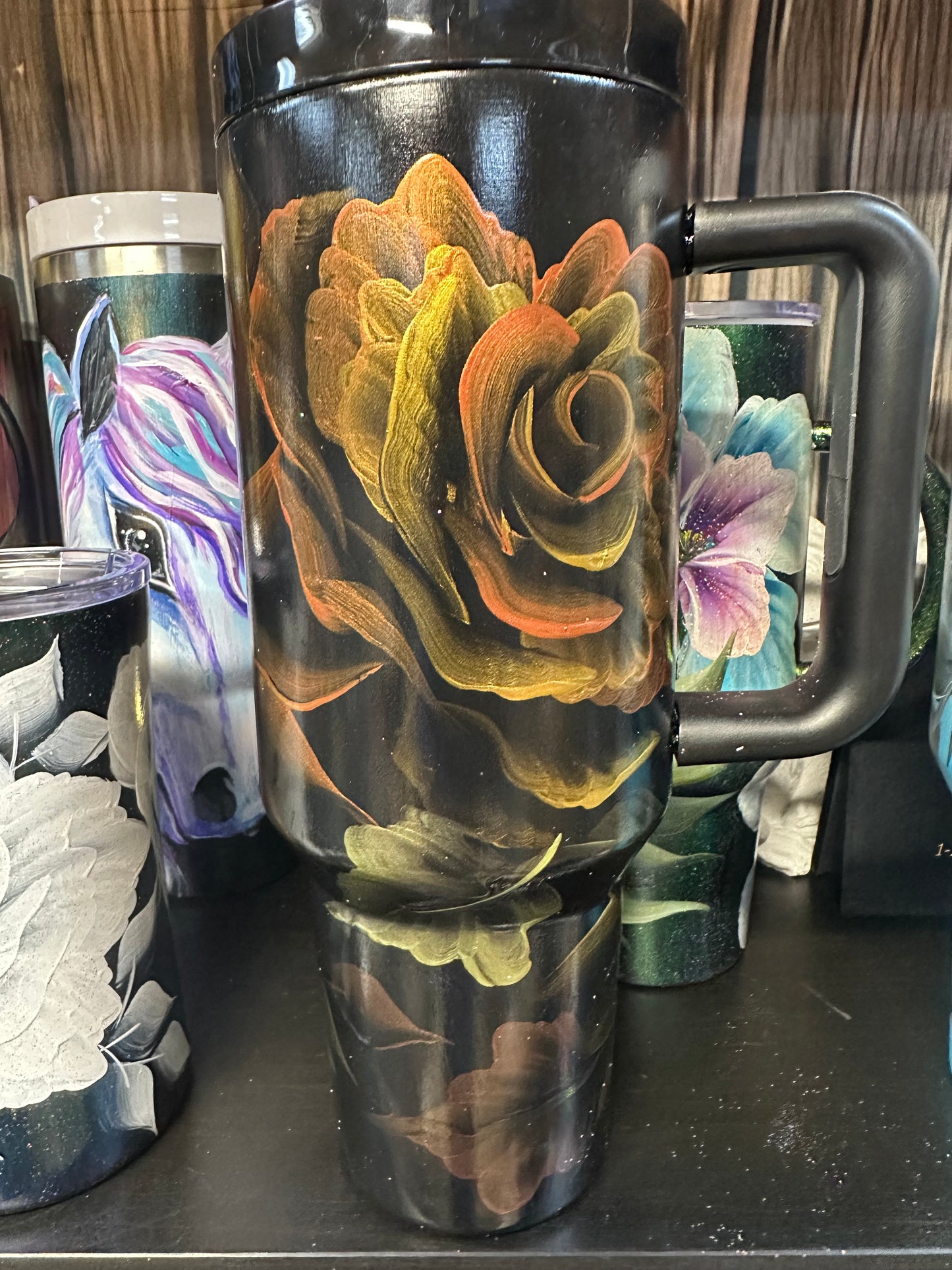 One-of-a-Kind Hand-Painted Tumbler