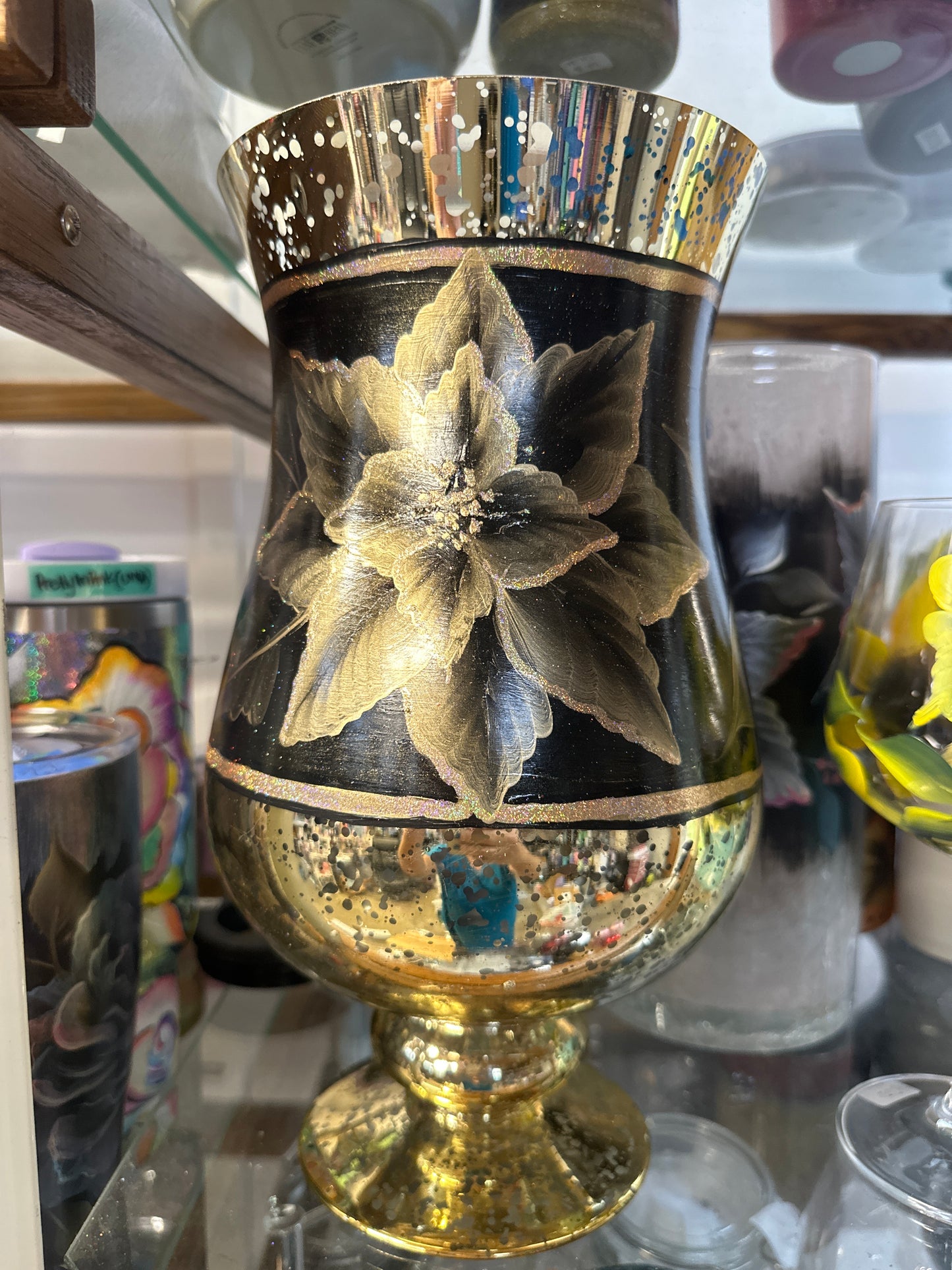 One-of-a-Kind Hand-Painted Vase