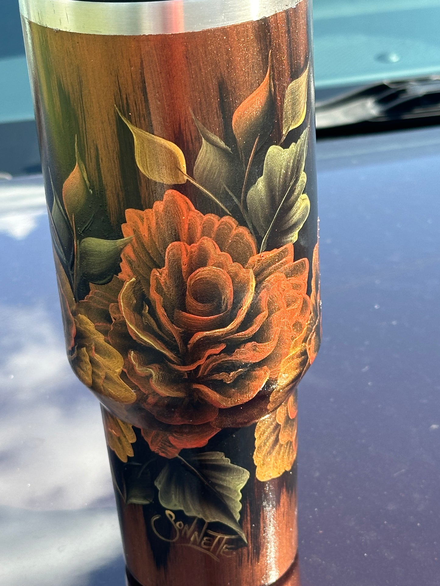 One-of-a-Kind Hand-Painted Tumbler