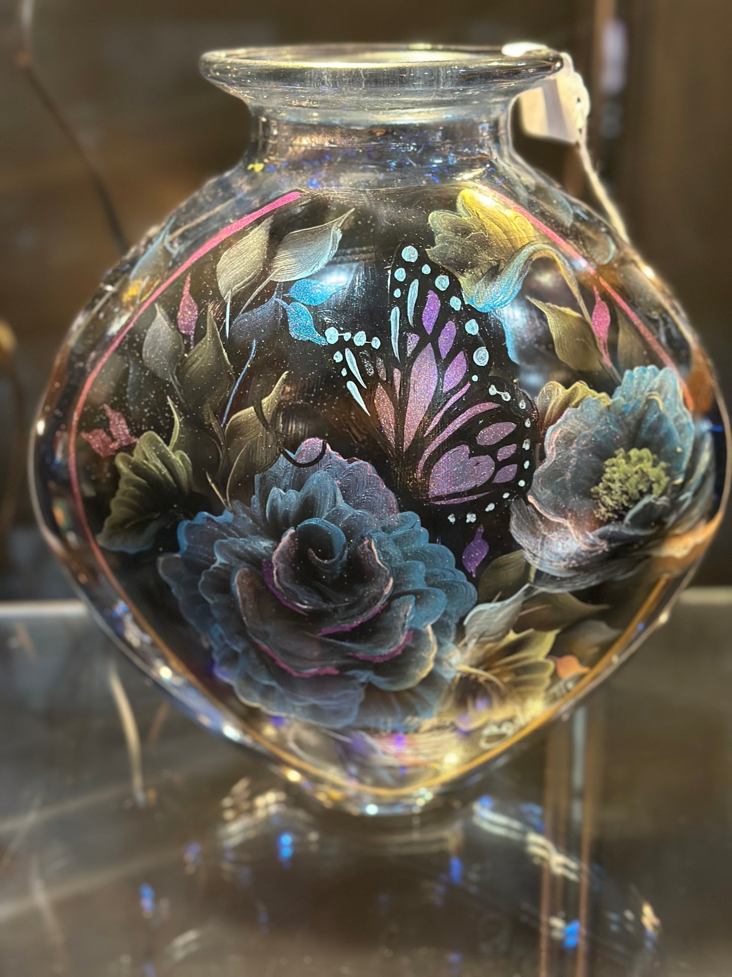 One-of-a-Kind Hand-Painted Vase