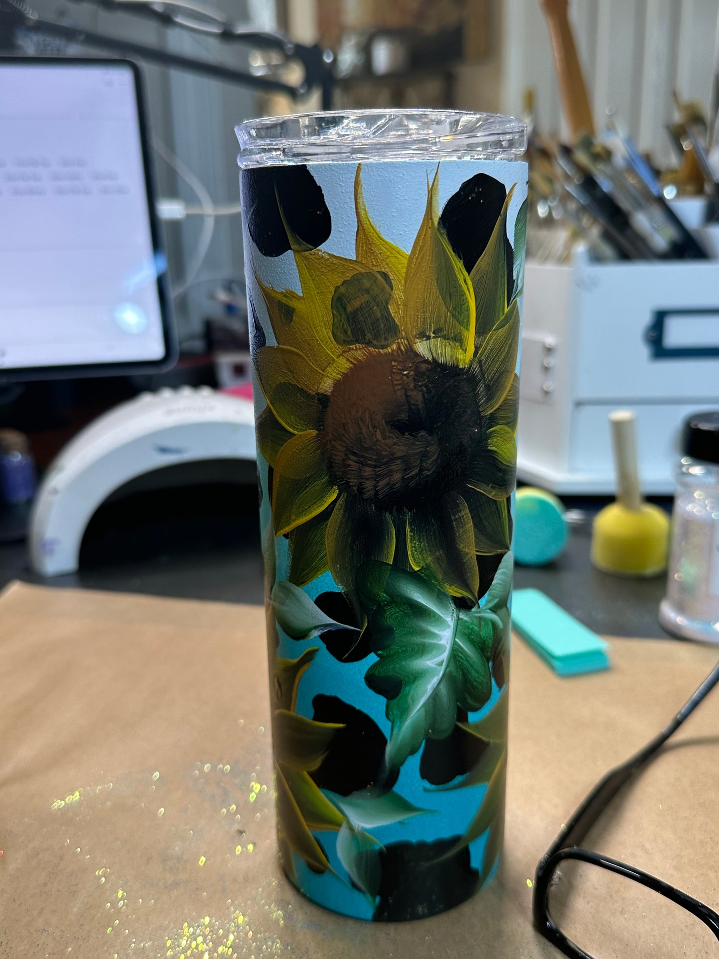One-of-a-Kind Hand-Painted Tumbler