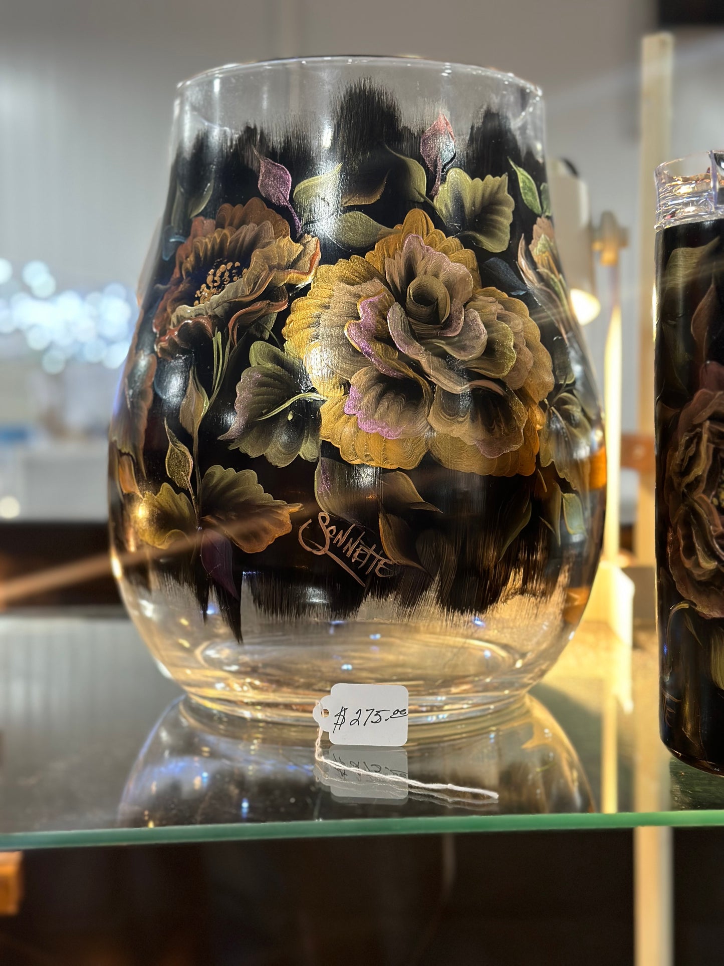 One-of-a-Kind Hand-Painted Vase