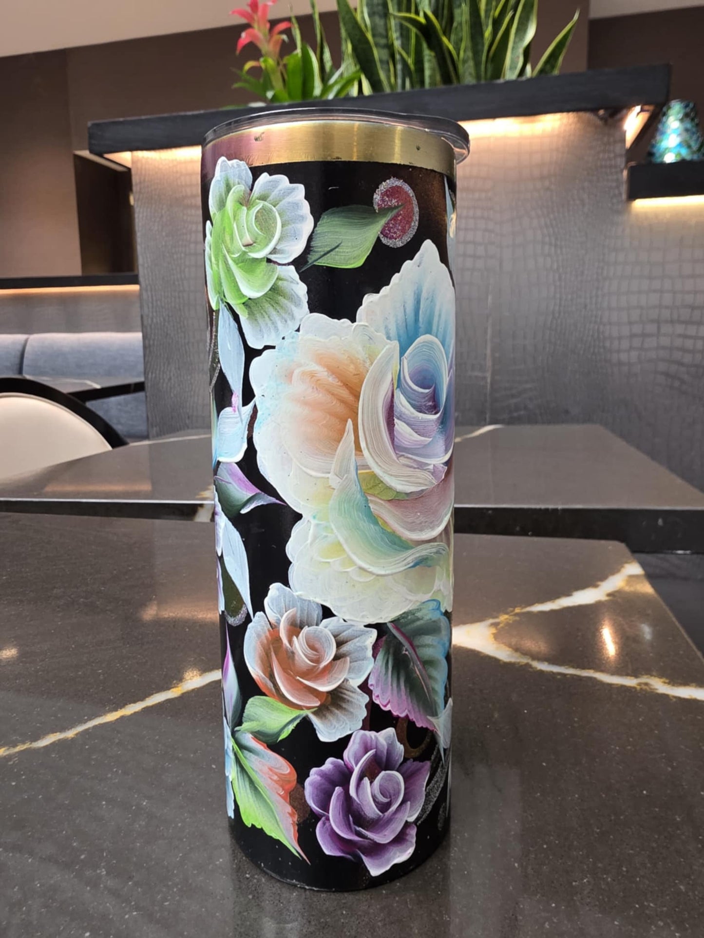 One-of-a-Kind Hand-Painted Tumbler