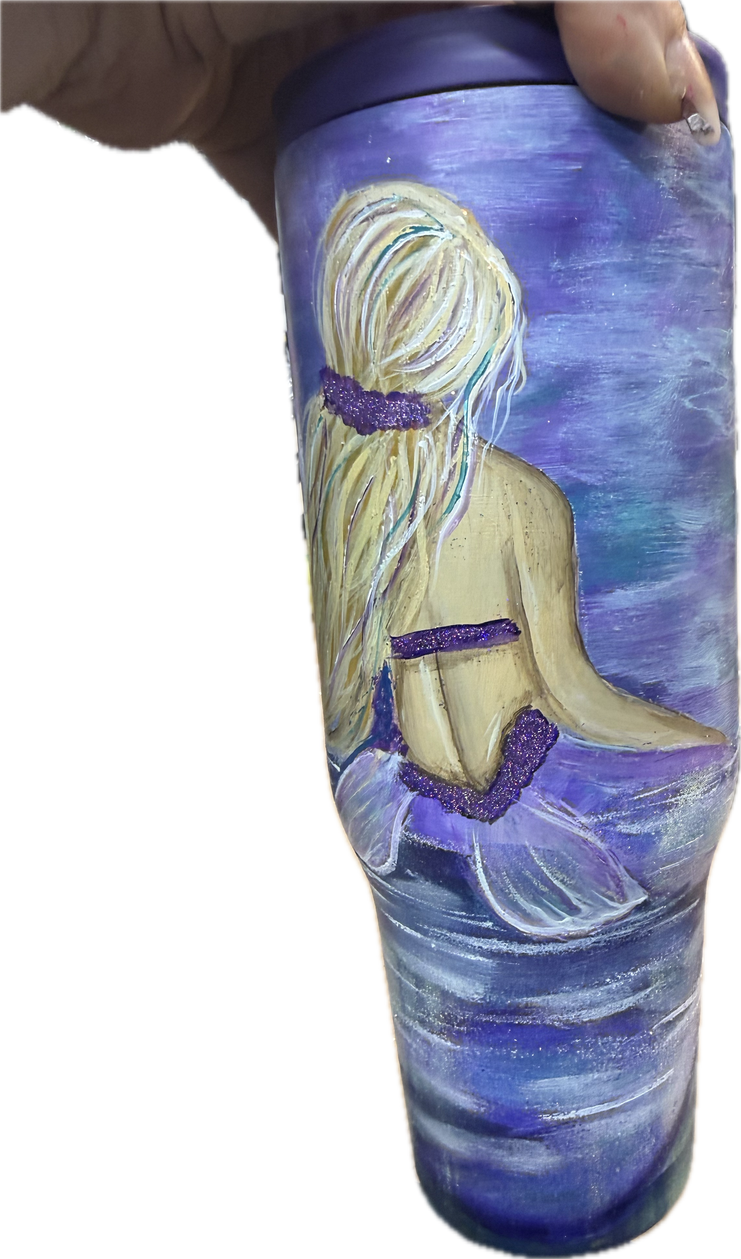 One-of-a-Kind Hand-Painted Tumbler