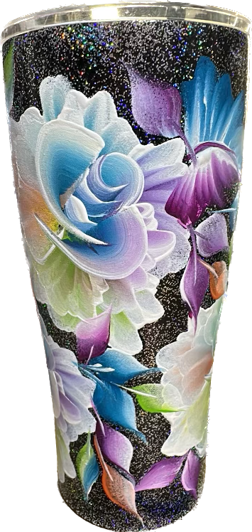 One-of-a-Kind Hand-Painted Tumbler