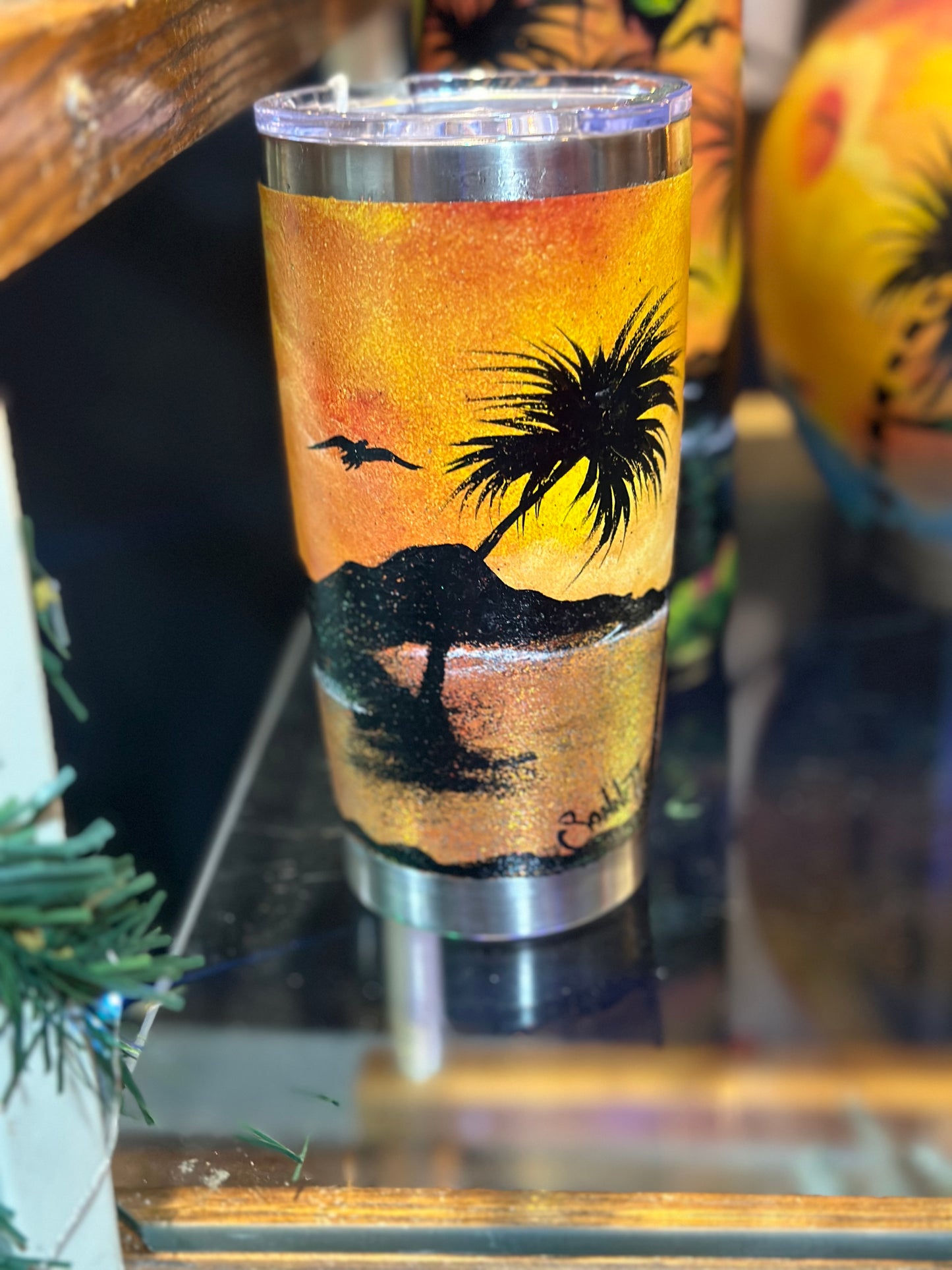 One-of-a-Kind Hand-Painted Tumbler