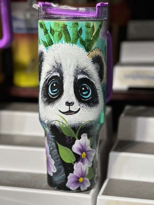 One-of-a-Kind Hand-Painted Tumbler