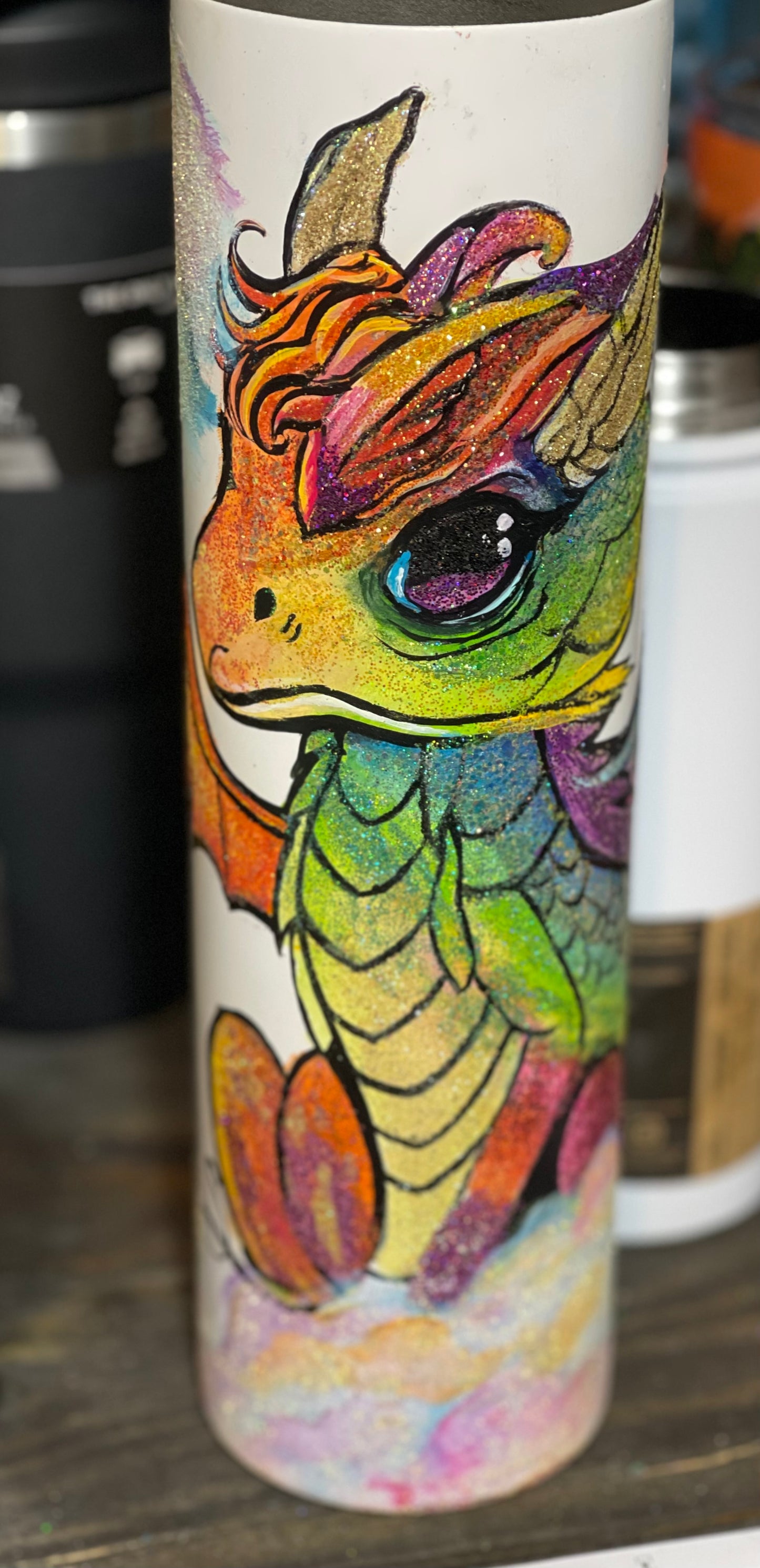 One-of-a-Kind Hand-Painted Tumbler