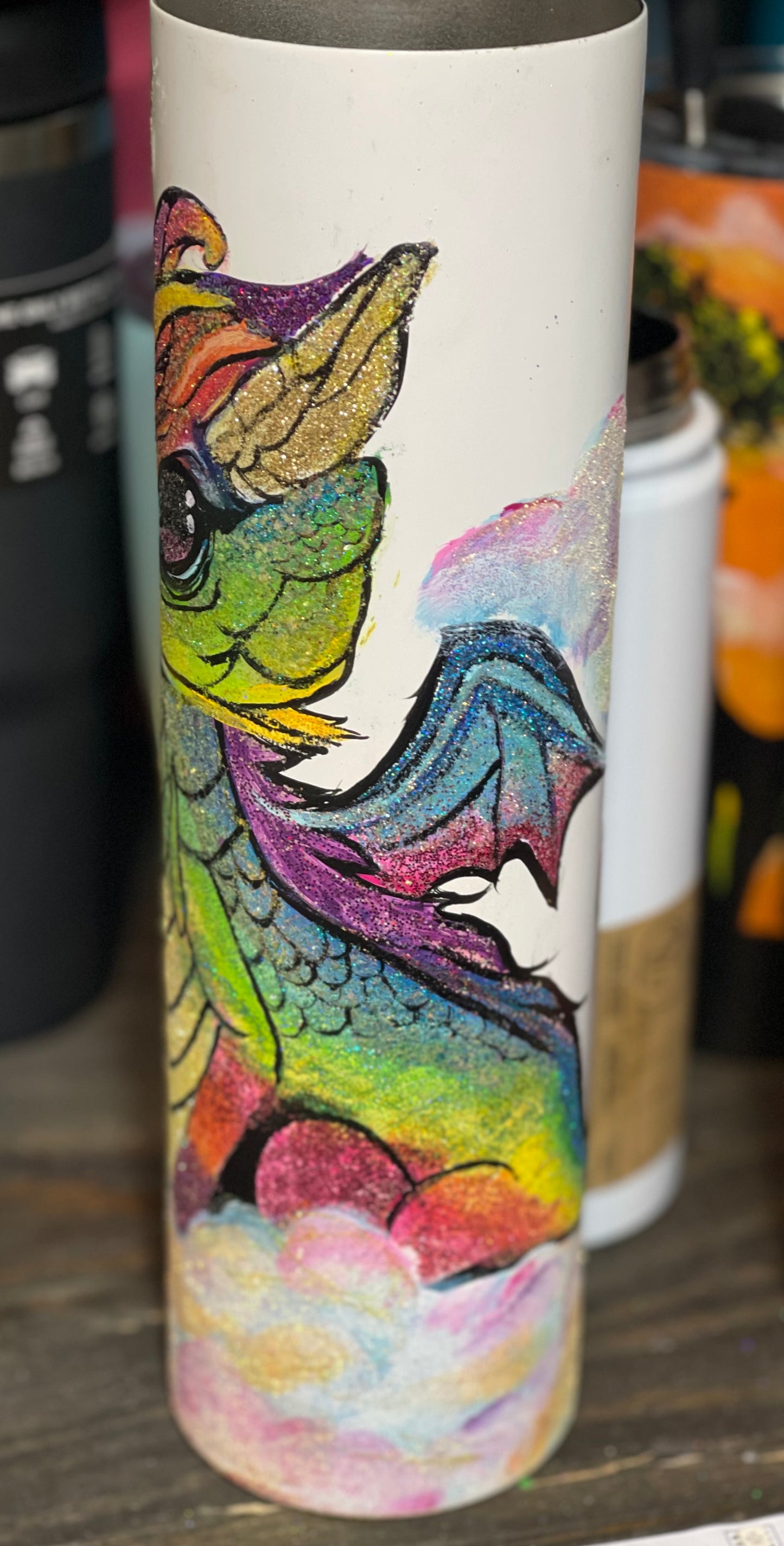 One-of-a-Kind Hand-Painted Tumbler