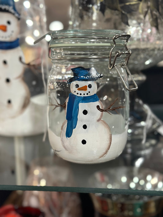 One-of-a-Kind Hand-Painted Canister