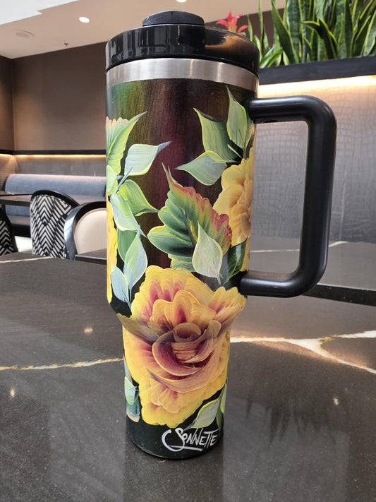 One-of-a-Kind Hand-Painted Tumbler