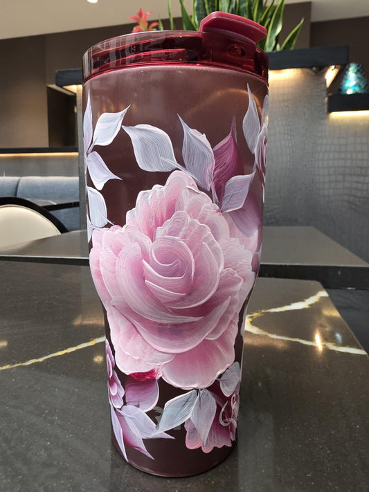 One-of-a-Kind Hand-Painted Tumbler