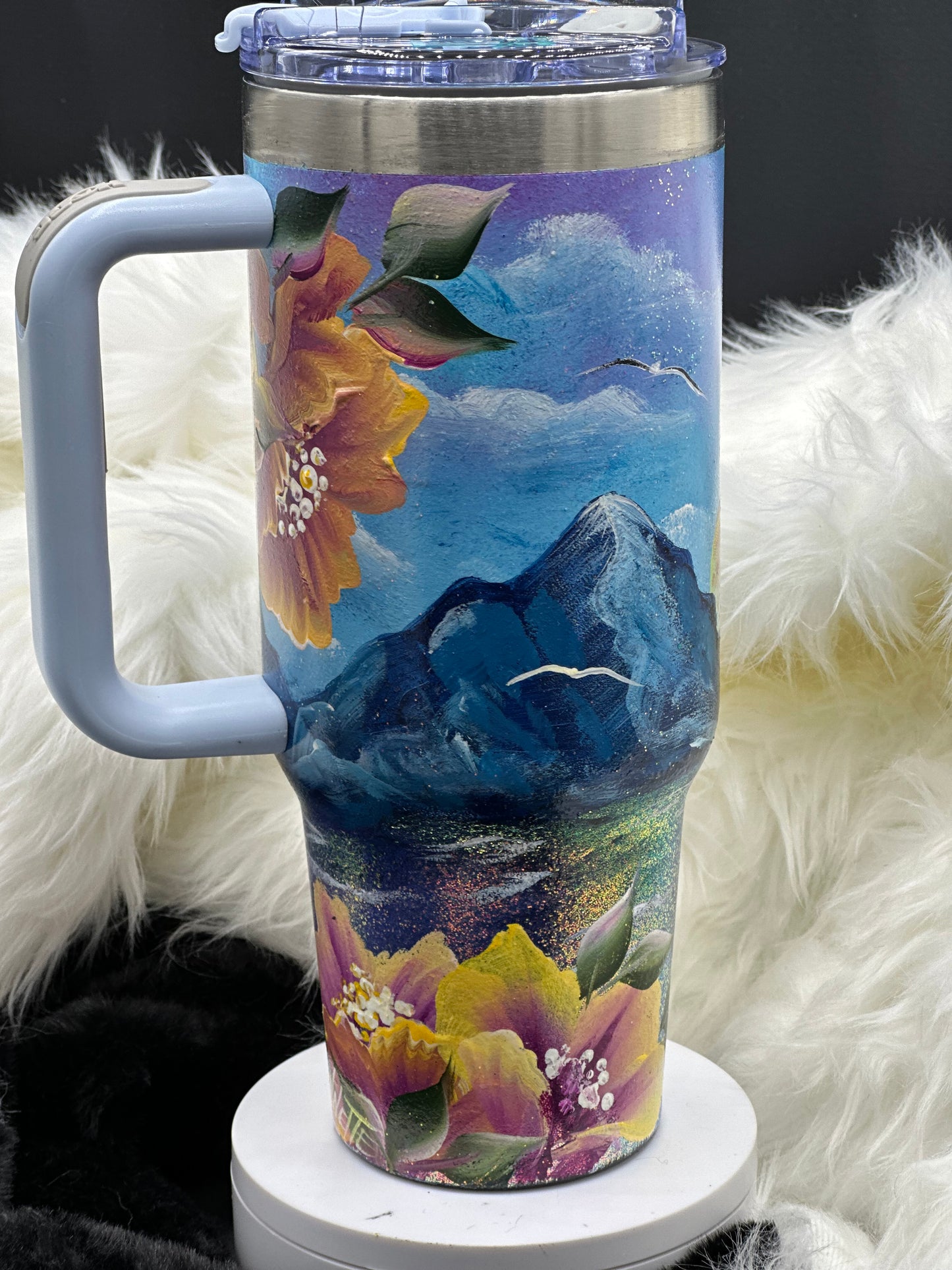 One-of-a-Kind Hand-Painted Tumbler