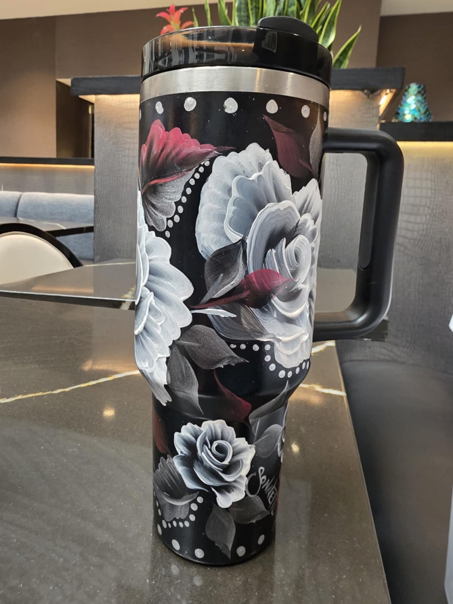 One-of-a-Kind Hand-Painted Tumbler