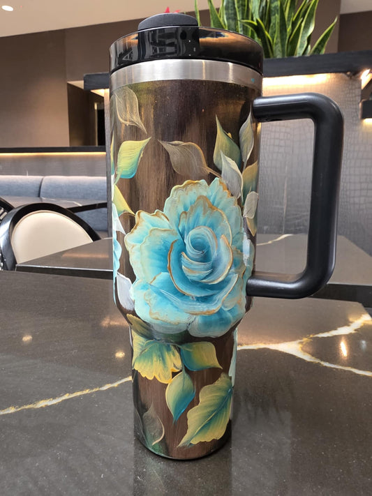 One-of-a-Kind Hand-Painted Tumbler