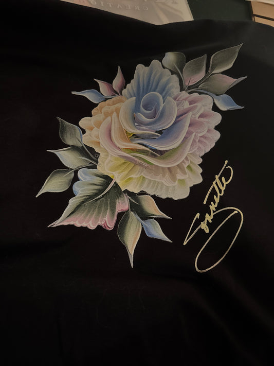 T shirt - Rainbow rose