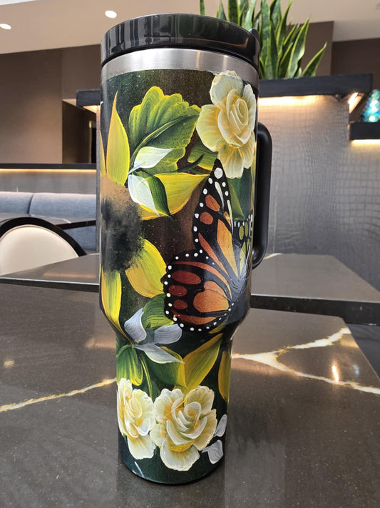One-of-a-Kind Hand-Painted Tumbler