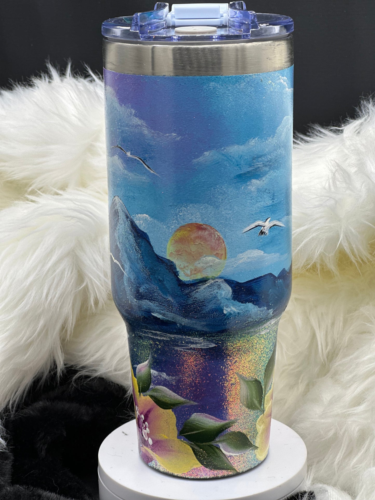 One-of-a-Kind Hand-Painted Tumbler