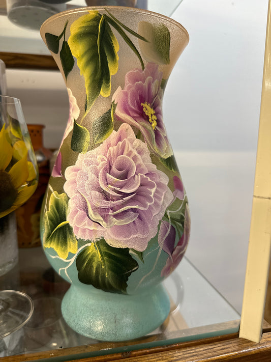 One-of-a-Kind Hand-Painted Vase