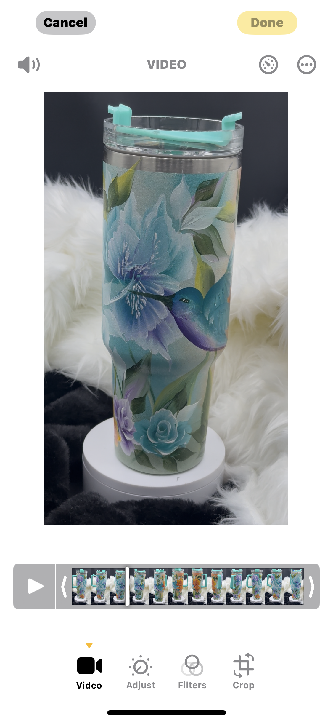 One-of-a-Kind Hand-Painted Tumbler