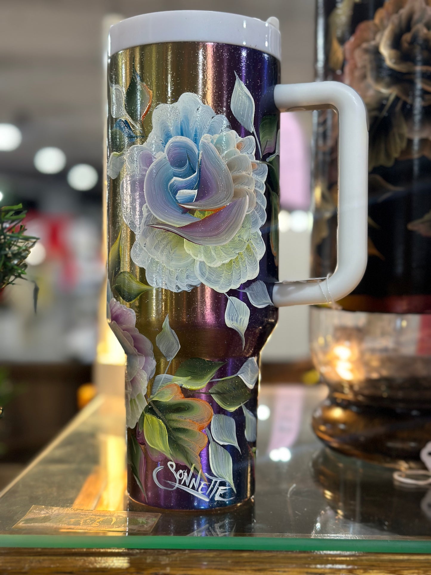 One-of-a-Kind Hand-Painted Tumbler