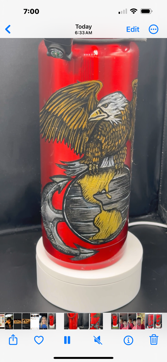 One-of-a-Kind Hand-Painted Tumbler