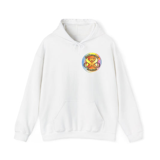 Sunset Butterfly Hoodie — Tropical Beach Graphic Sweatshirt