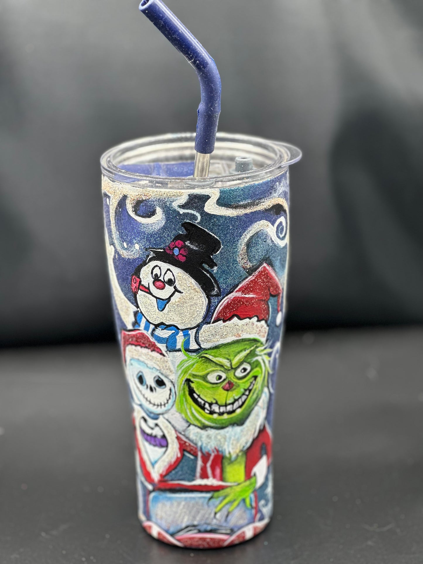 One-of-a-Kind Hand-Painted Tumbler