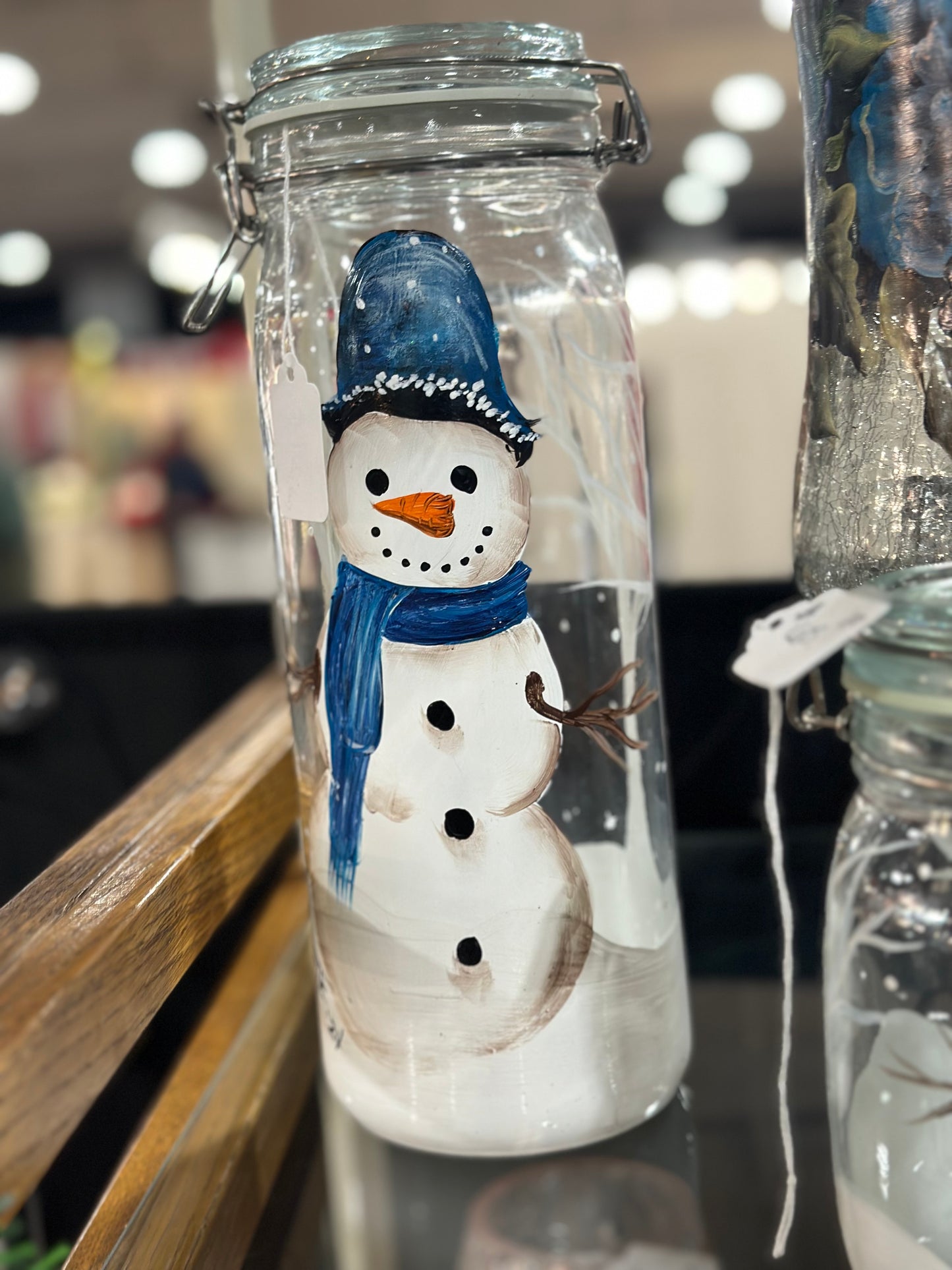 One-of-a-Kind Hand-Painted Canister
