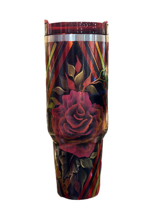 One-of-a-Kind Hand-Painted Tumbler