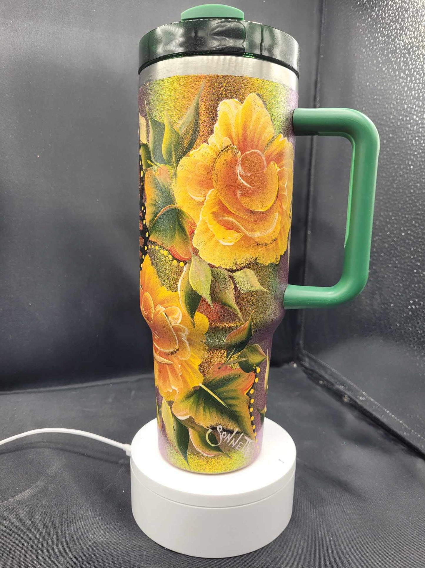 One-of-a-Kind Hand-Painted Tumbler