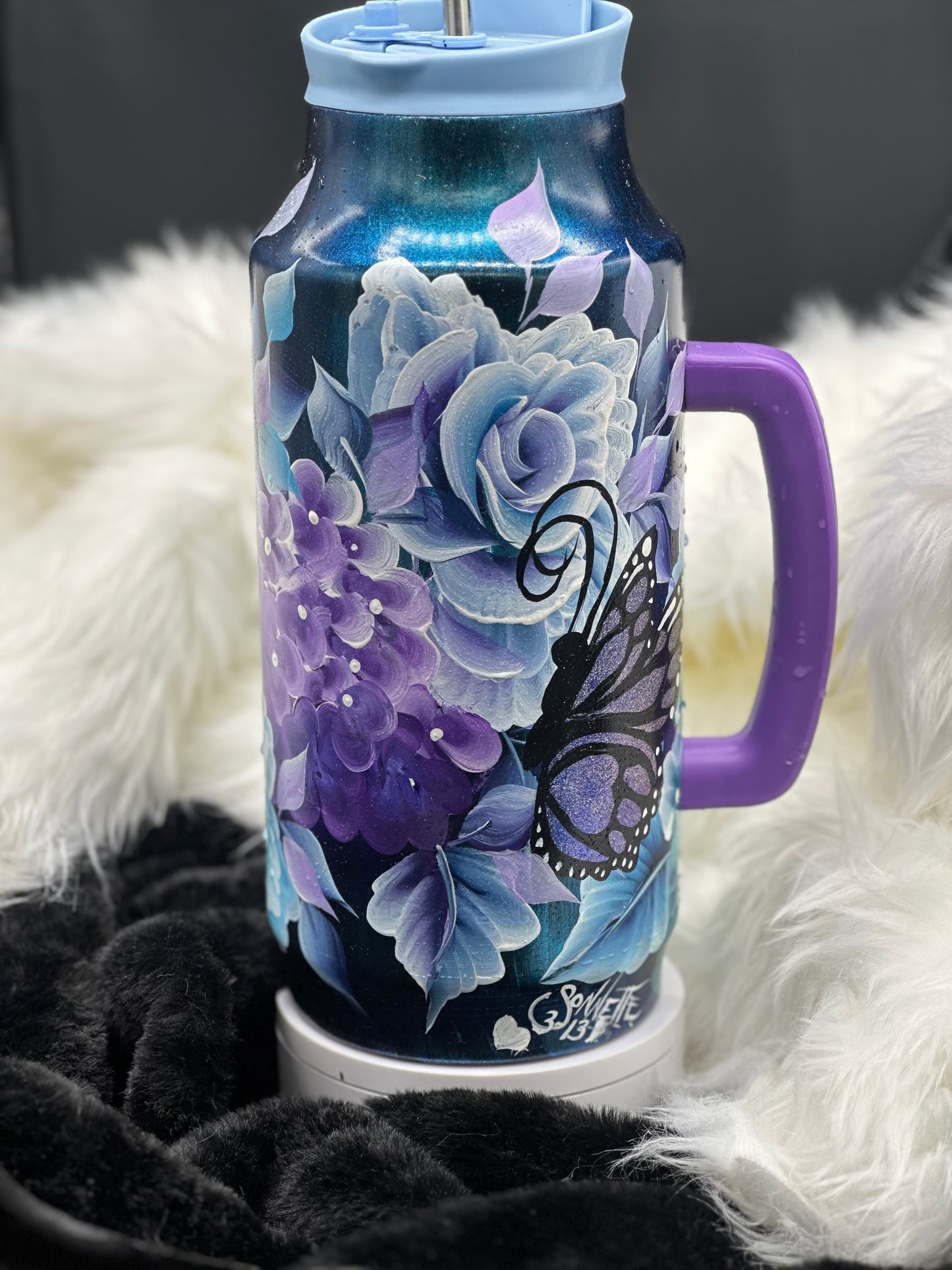 One-of-a-Kind Hand-Painted Tumbler