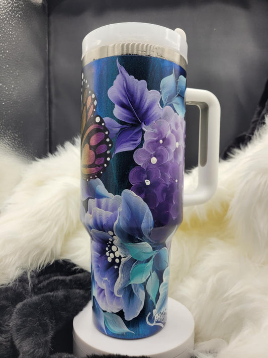 One-of-a-Kind Hand-Painted Tumbler