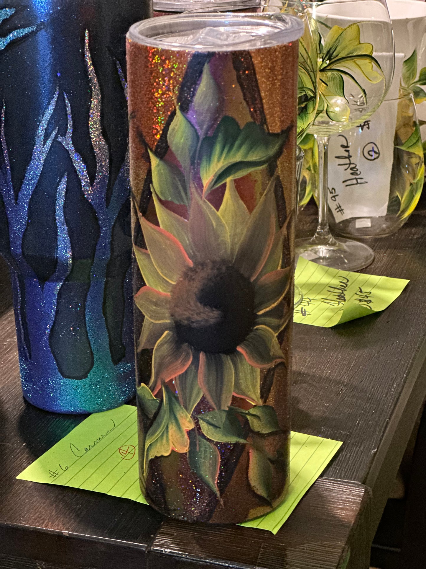 One-of-a-Kind Hand-Painted Tumbler