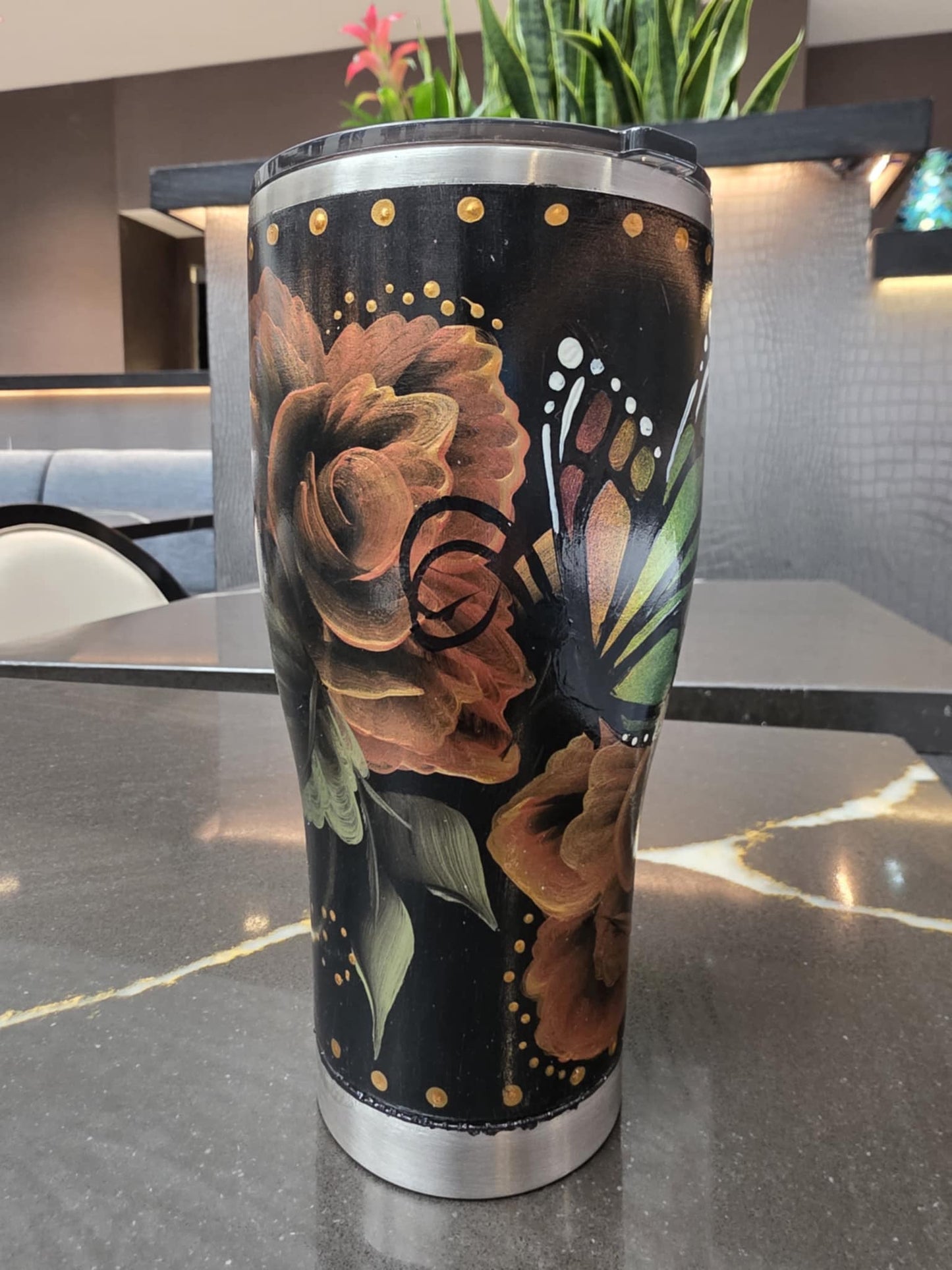 One-of-a-Kind Hand-Painted Tumbler