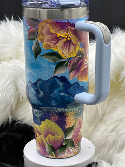 One-of-a-Kind Hand-Painted Tumbler