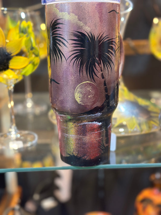 One-of-a-Kind Hand-Painted Tumbler