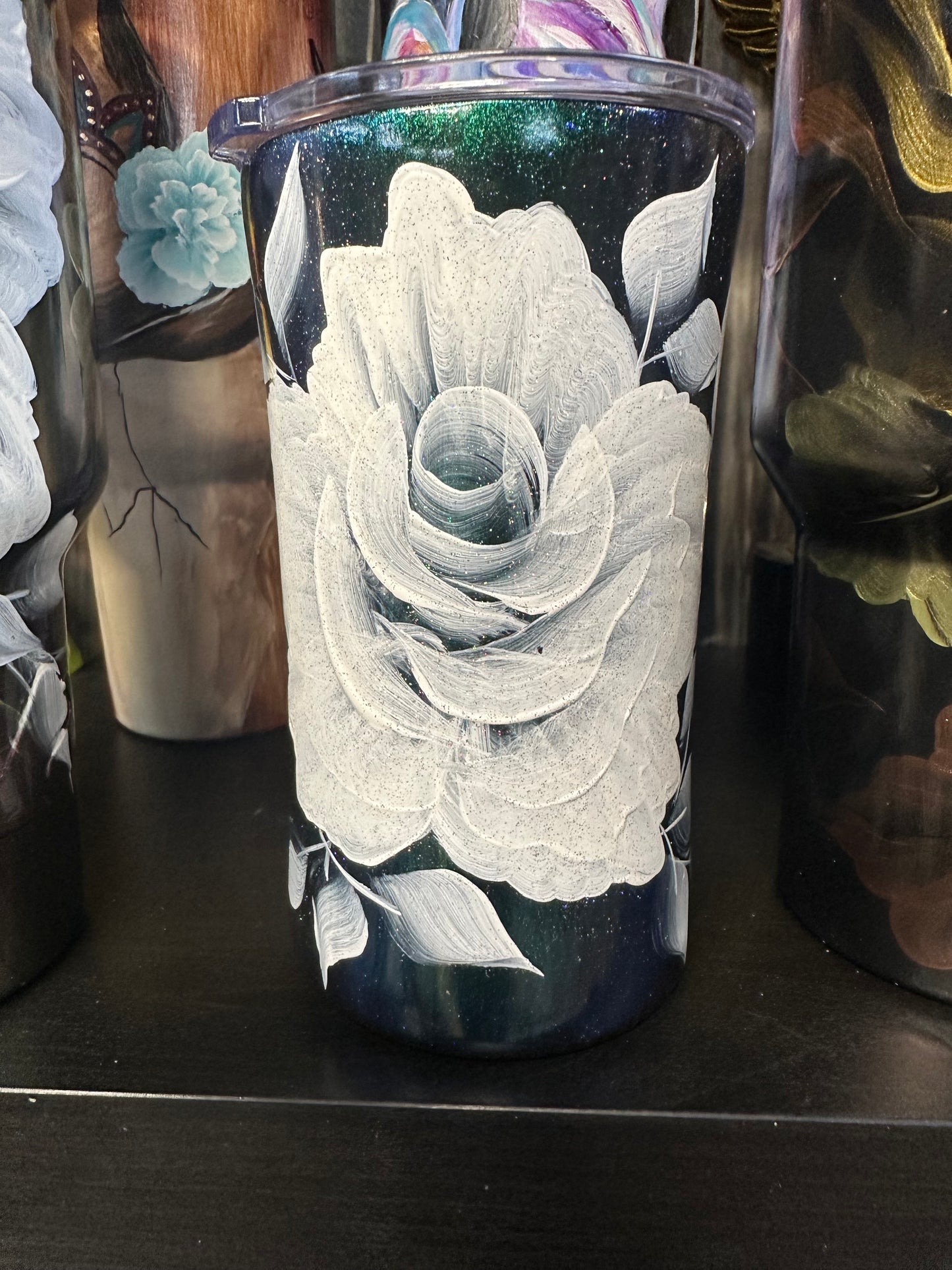 One-of-a-Kind Hand-Painted Tumbler