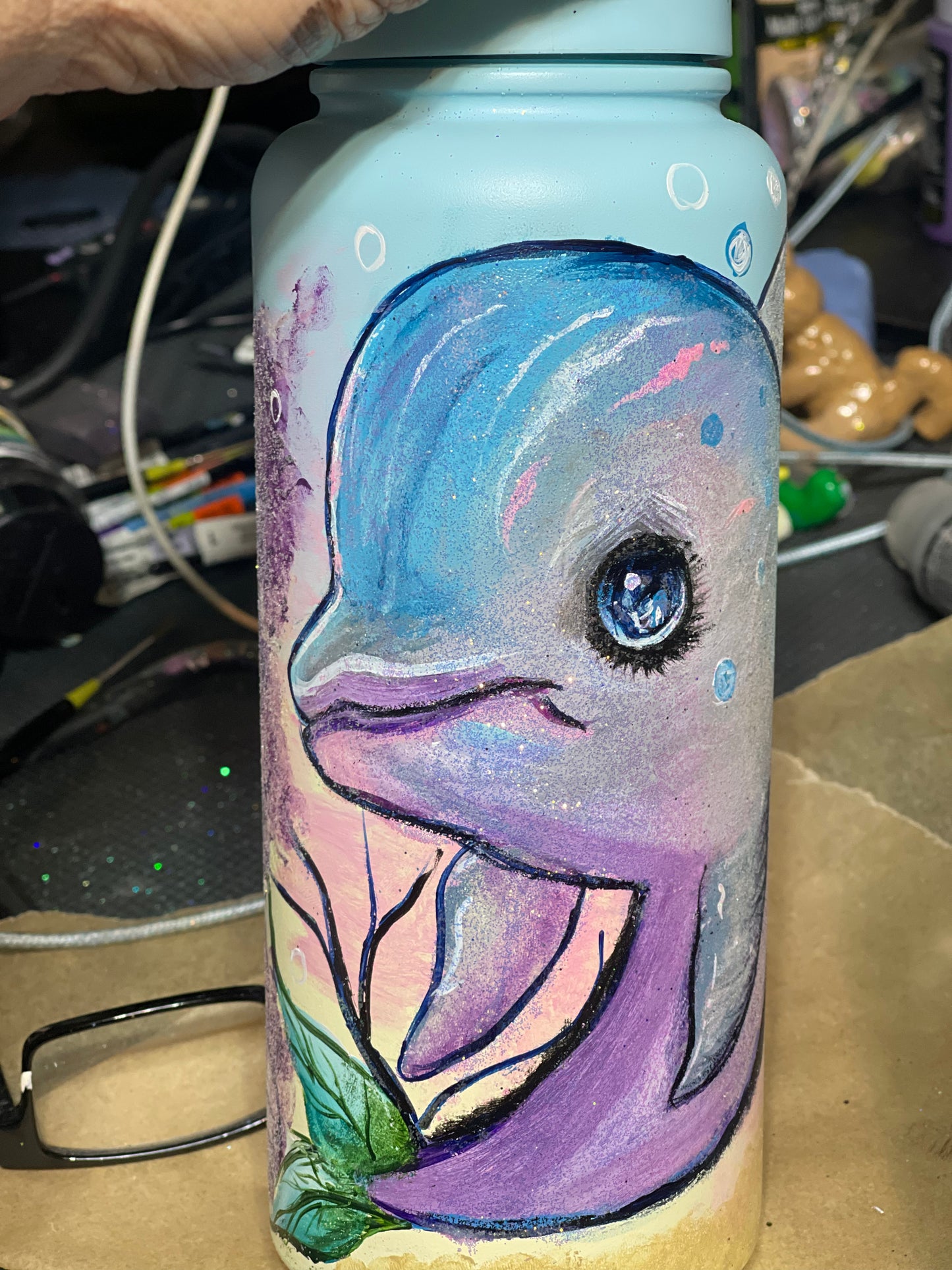 One-of-a-Kind Hand-Painted Tumbler