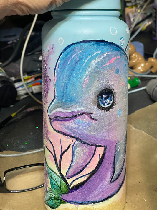 One-of-a-Kind Hand-Painted Tumbler