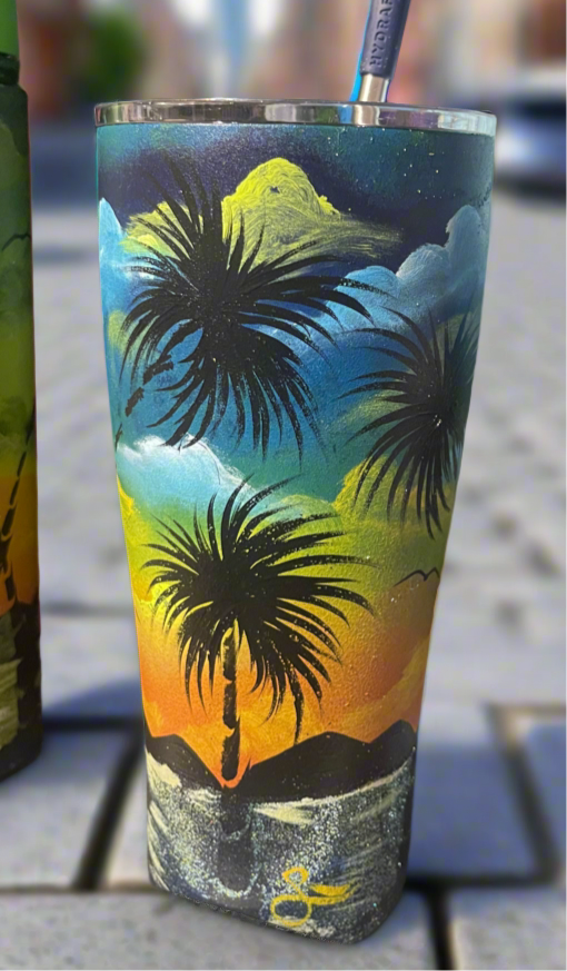 One-of-a-Kind Hand-Painted Tumbler