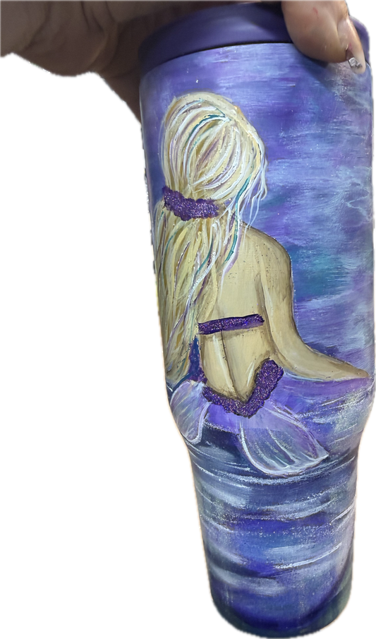 One-of-a-Kind Hand-Painted Tumbler