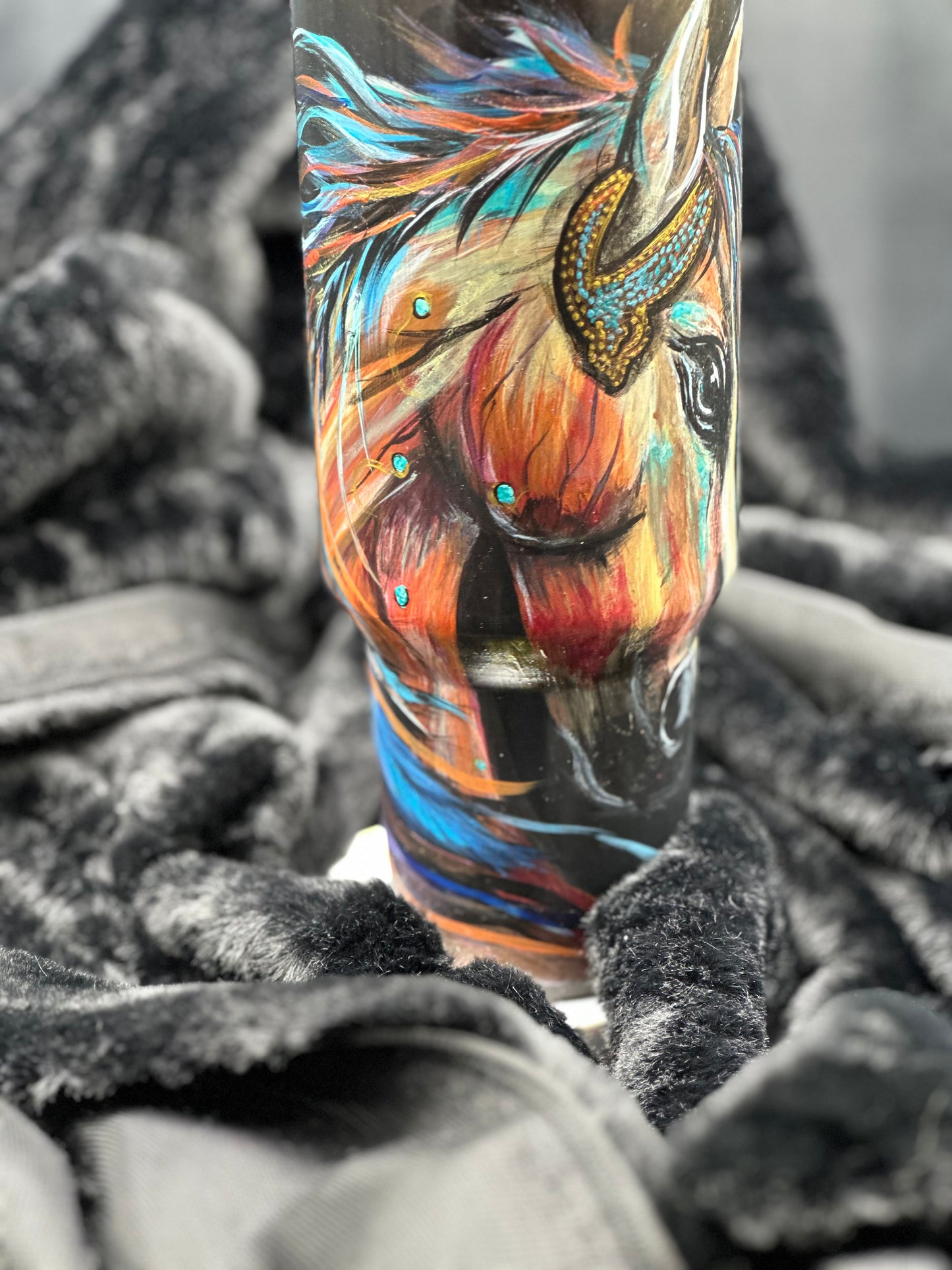 One-of-a-Kind Hand-Painted Tumbler