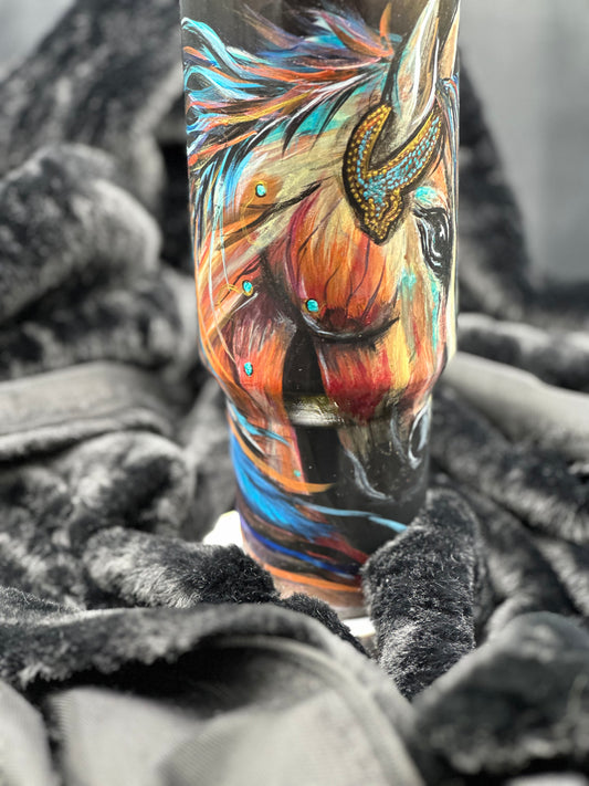 One-of-a-Kind Hand-Painted Tumbler