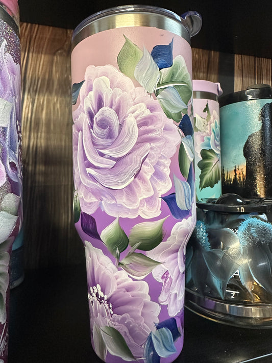 One-of-a-Kind Hand-Painted Tumbler