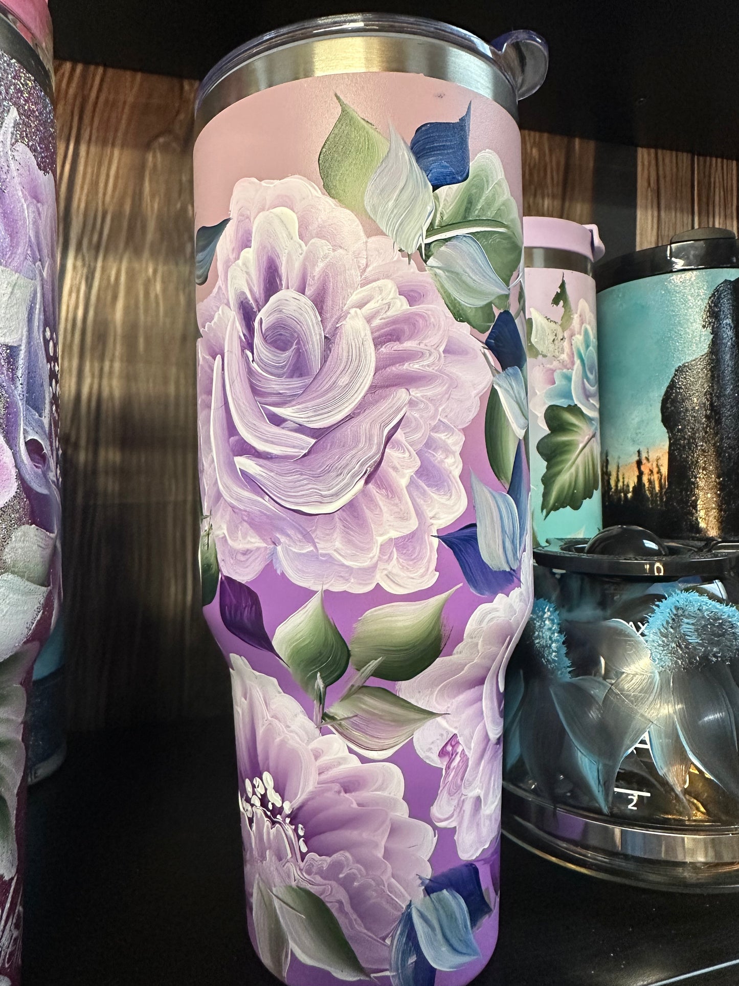 One-of-a-Kind Hand-Painted Tumbler