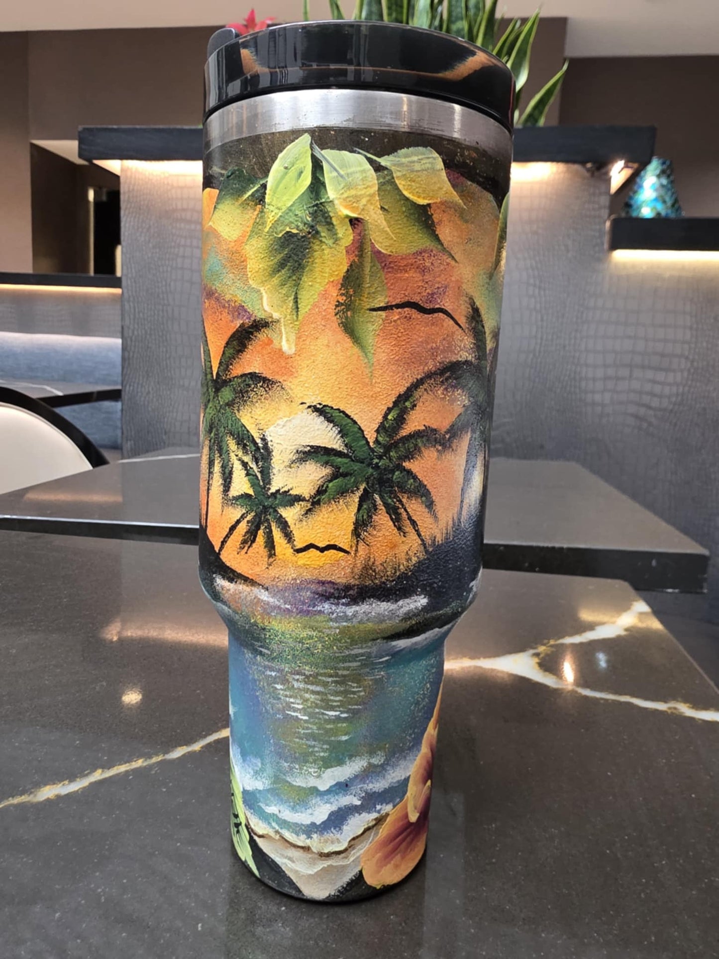 One-of-a-Kind Hand-Painted Tumbler